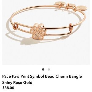 Alex and Ani pavé Paw Print Symbol Bracelet